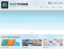 Tablet Screenshot of bigtunamarketing.com